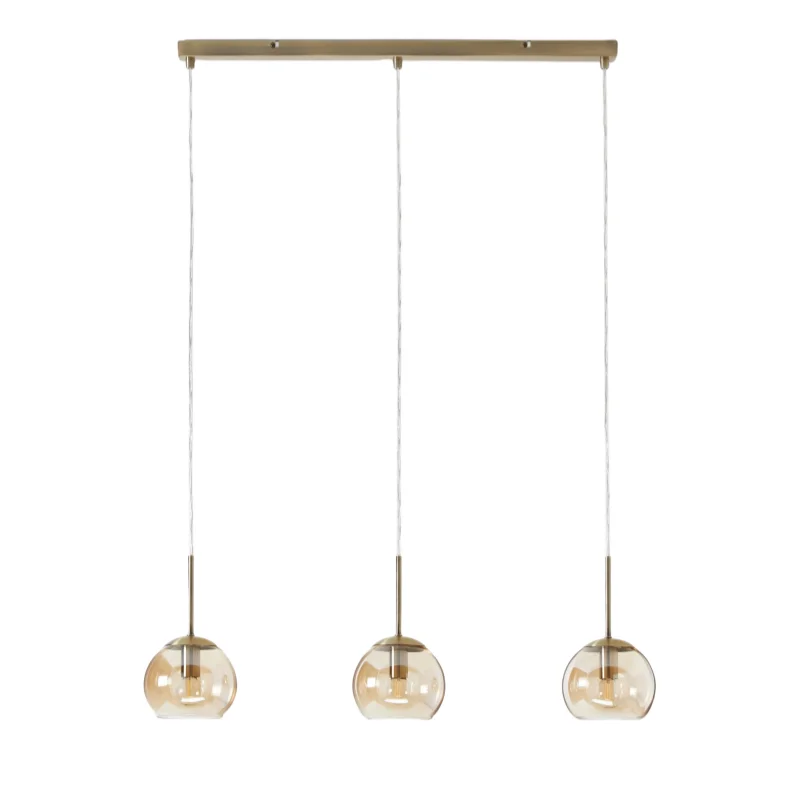 Valtherion vintage glazen hanglamp met globe At Ease Home Life