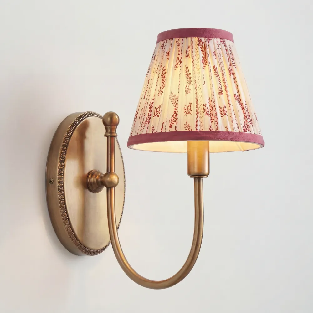 Vardan Vintage Stoffen Kap Wandlamp Raster At Ease Home Life