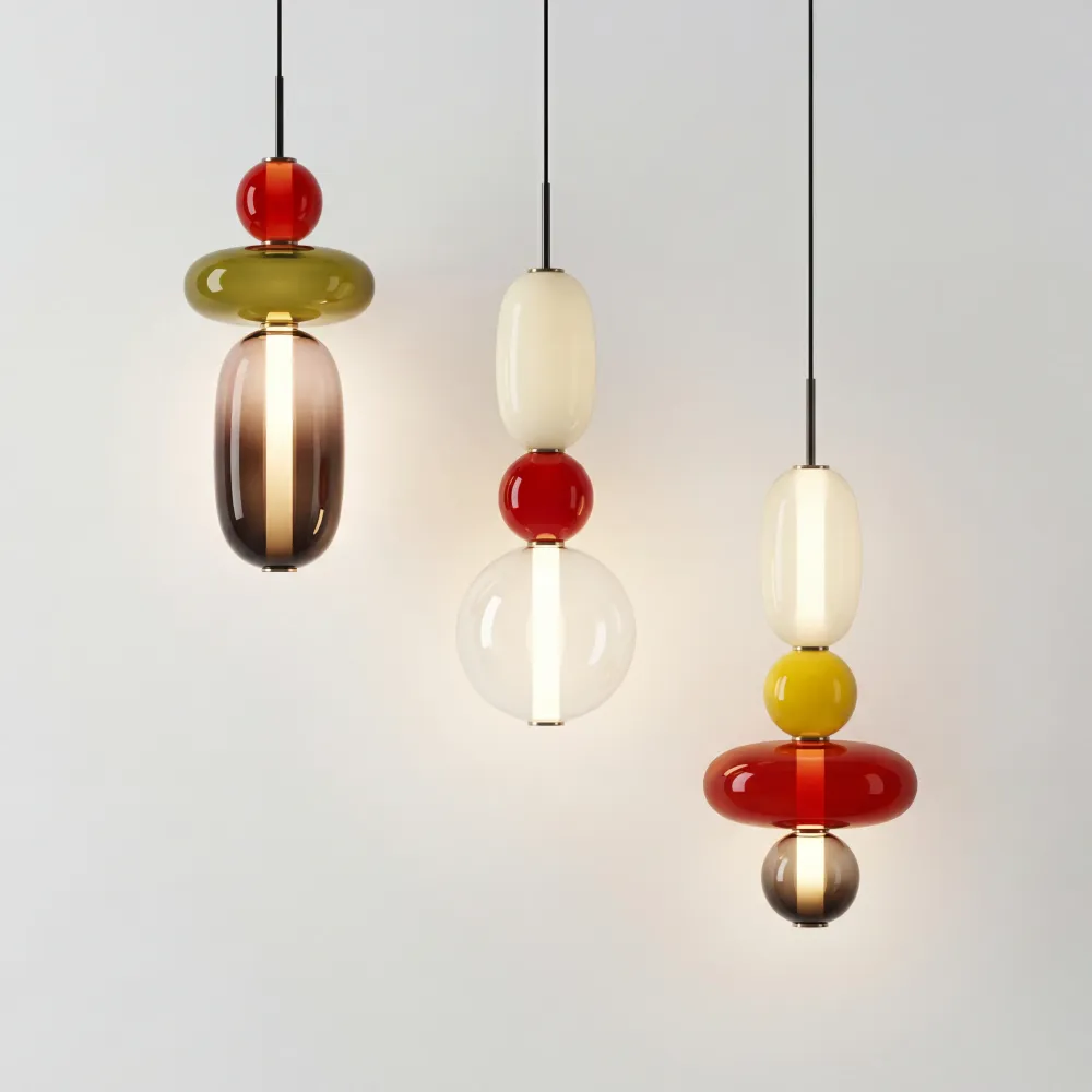 Vesa Nordic Gekonfijt Glas Hanglamp Wit At Ease Home Life