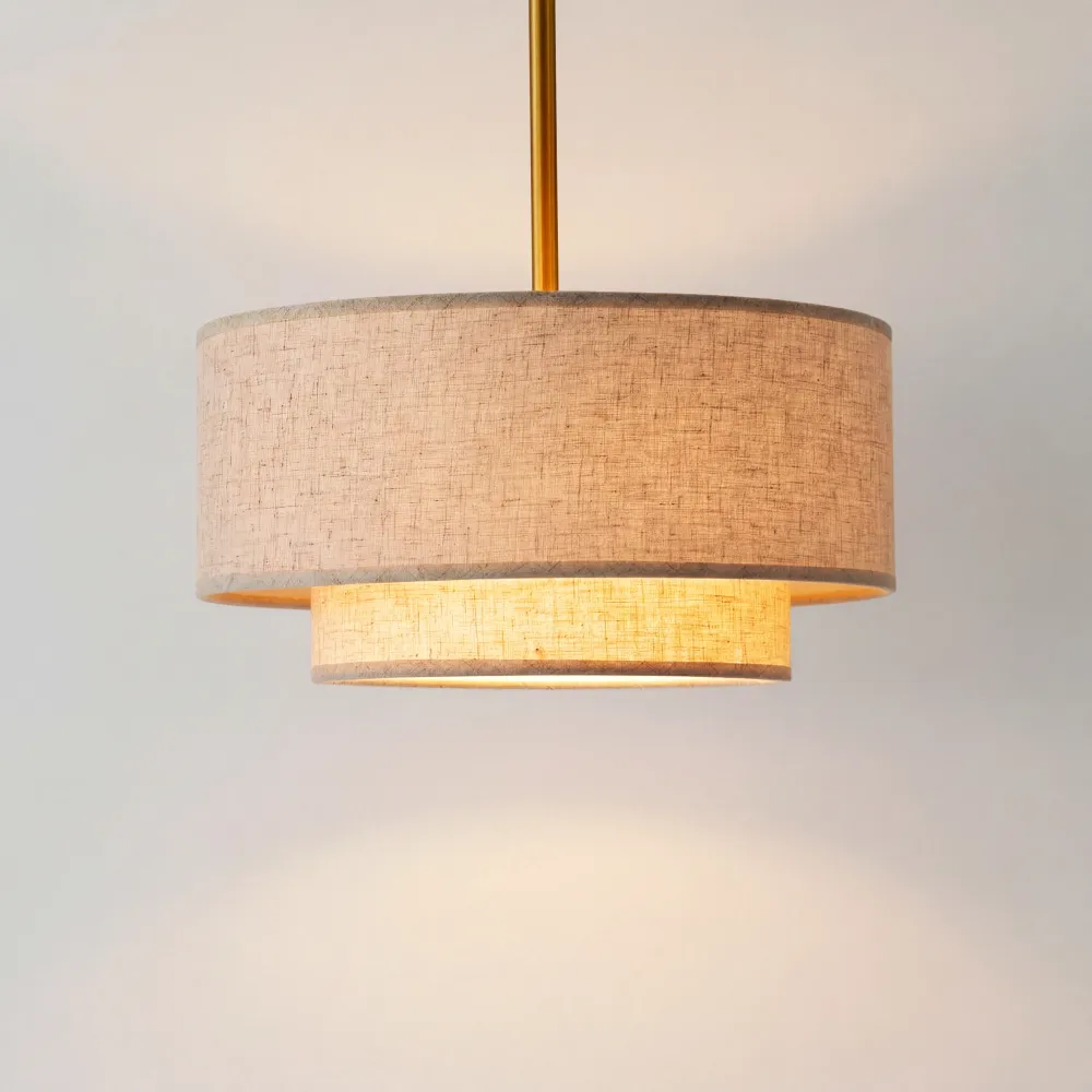 Vidar 3-Licht Dubbele Trommel Hanglamp At Ease Home Life