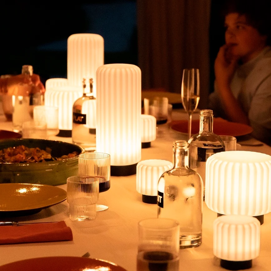 Atelier Pierre Dentelles 29 draadloze lamp terra