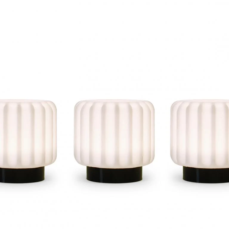 Atelier Pierre Dentelles 9 set van 3 draadloze lampen black