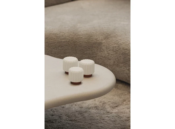 Atelier Pierre Dentelles 9 set van 3 draadloze lampen terra