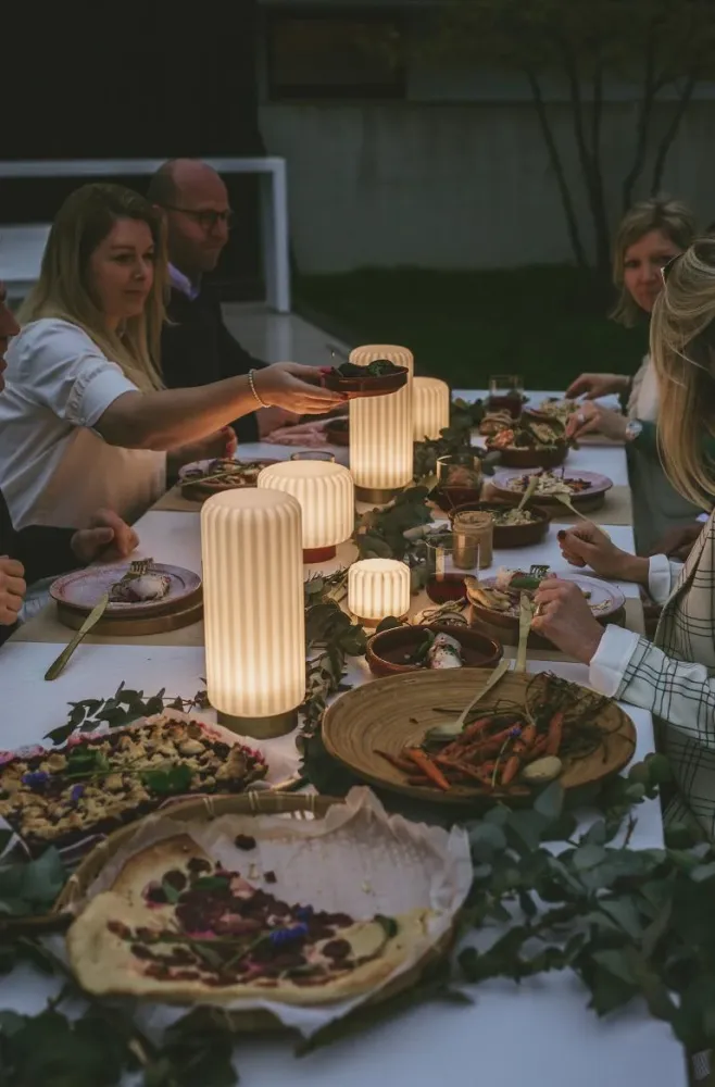 Atelier Pierre Dentelles 9 set van 3 draadloze lampen earth