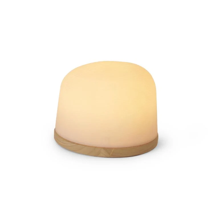 Atelier Pierre Fondant oplaadbare lamp large lichte eik