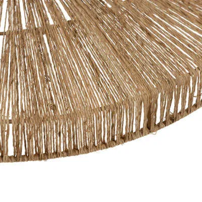 Atmosphera Hanglamp Bellamy jute - E27, niet inbegrepen - Ø58xH10cm - Bruin