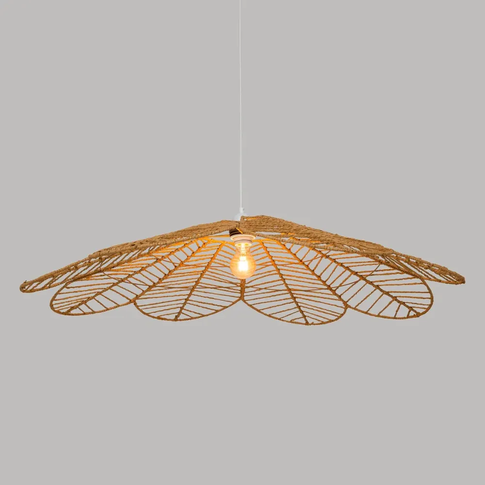Atmosphera Hanglamp Folk - E27, niet inbegrepen - Ø98cm - Naturel