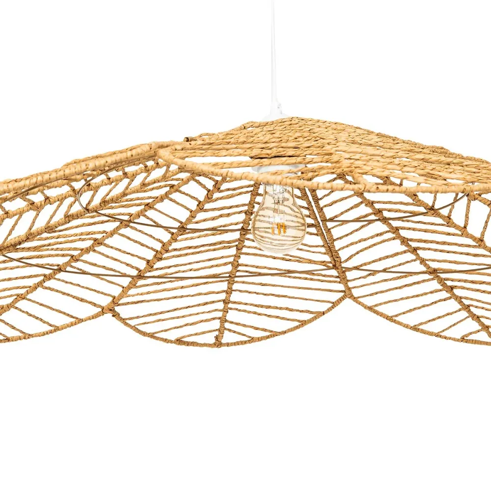 Atmosphera Hanglamp Folk - E27, niet inbegrepen - Ø98cm - Naturel