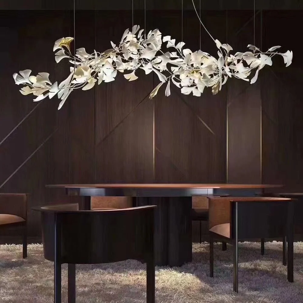 Art Designer Branch Koperen Kroonluchter Bloemenlamp Hanglampen Kroonluchter 60cm ATY Home Decor