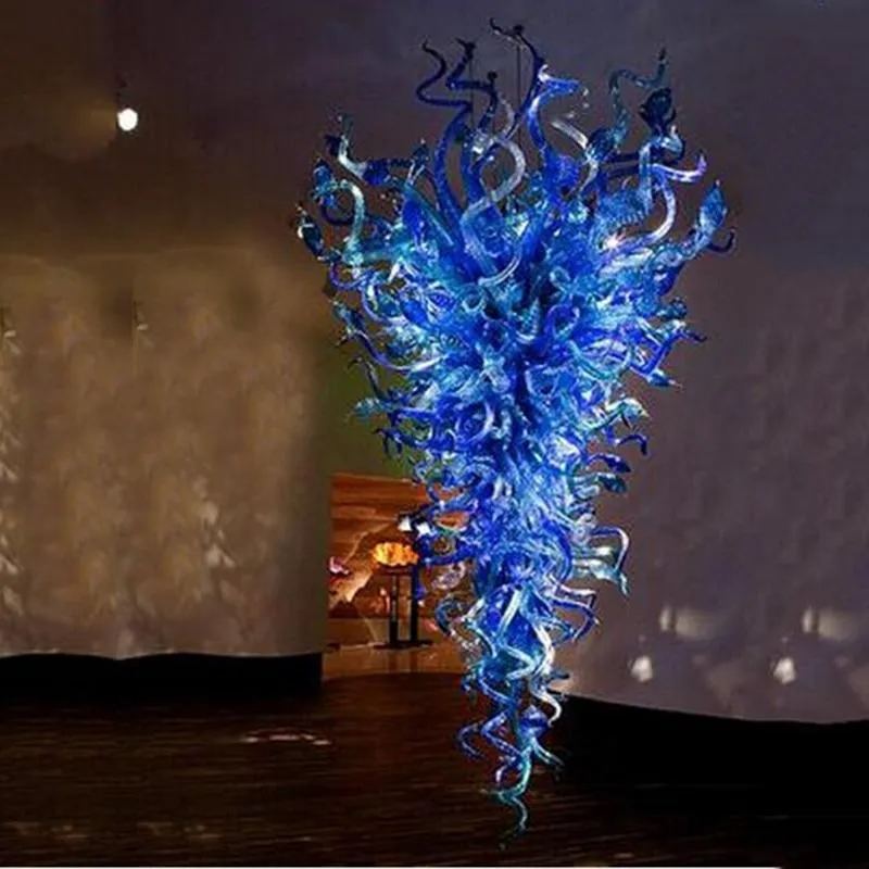 Grote Binnenverlichting Murano Glazen Kroonluchter Glans Led Moderne Geblazen Glazen Kroonluchters Lampen Home Hotel Loft...