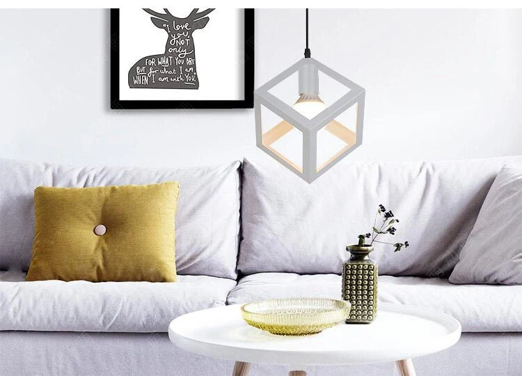 Hanglampen Lamp, Modern Kleurrijk Frame LED Keuken Licht Lampenkap Voor Keuken Eiland Armatuur Restaurant Decoratie ATY Ho...