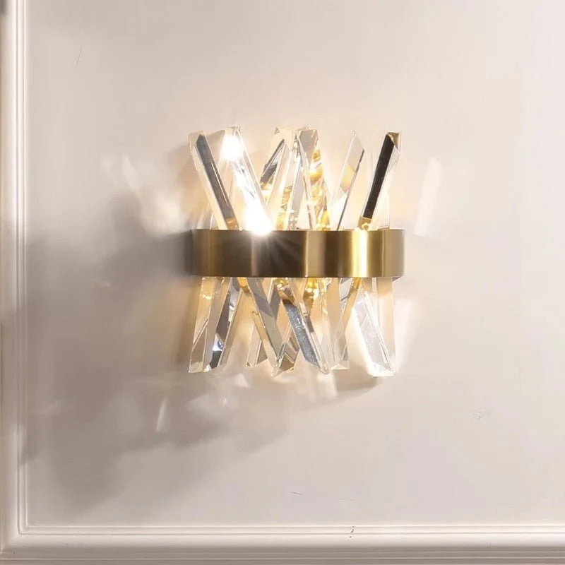 Kristallen wandlamp slaapkamer naast gouden wandlampen badkamer led wandlamp ATY Home Decor
