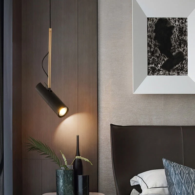 LED Roterende Spotlight Moderne Hanglamp Nachtkastje Opknoping Lamp Hanger Spots Moderne Slaapkamer Draaibare Spot Light A...