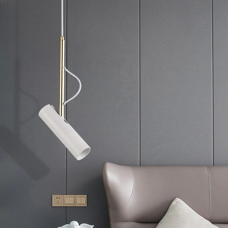 LED Roterende Spotlight Moderne Hanglamp Nachtkastje Opknoping Lamp Hanger Spots Moderne Slaapkamer Draaibare Spot Light A...