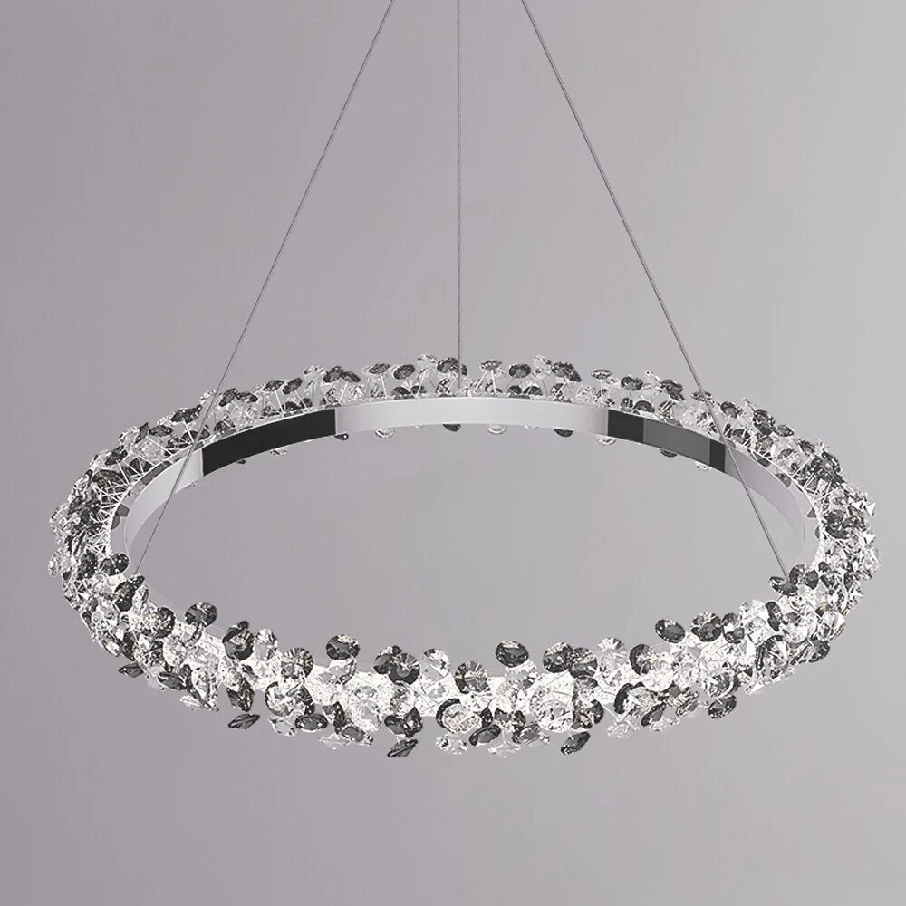 Luxe Kristallen LED Kroonluchter - Modern Hangend Ontwerp - Foyer - Eetkamer - Slaapkamerdecor Diameter ATY Home Decor