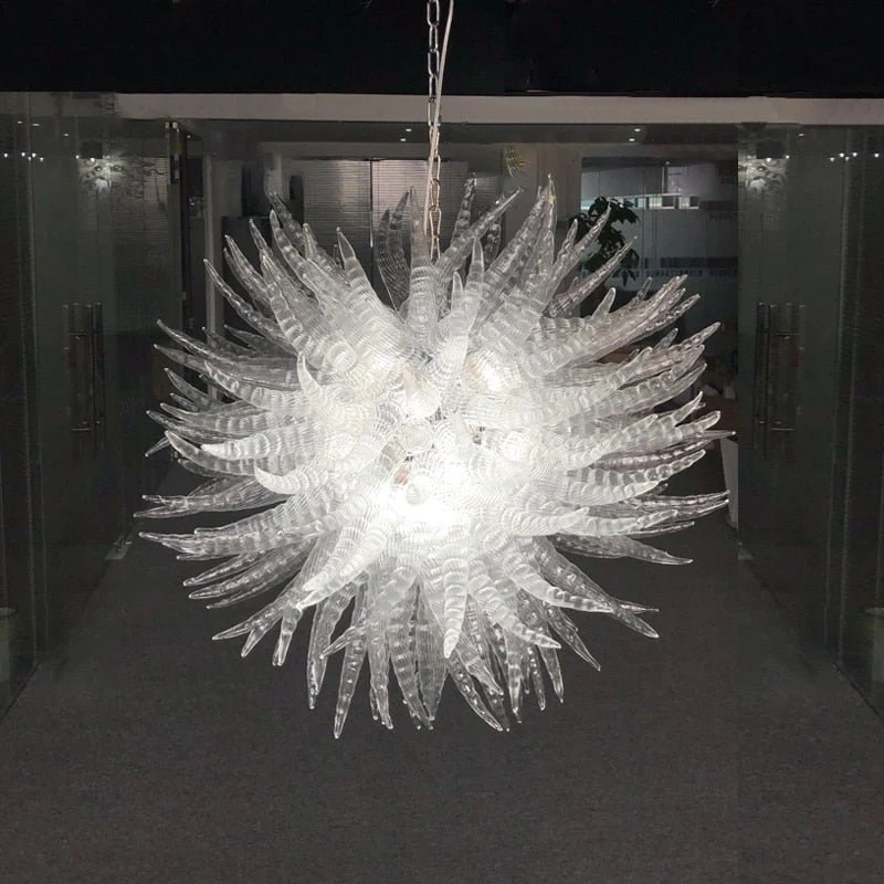 Magische Hangende Kroonluchter Scandinavisch Helder Transparant Handgeblazen Glazen Lamp Slaapkamer Woonkamer Armaturen AT...