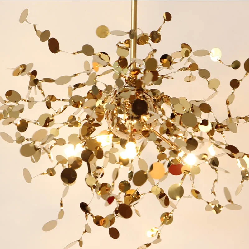 Moderne Gouden Hanglampen Led Opknoping Lamp Voor Eetkamer Keuken Verlichtingsarmaturen Thuis Art Decor Schorsing Ronde Vo...