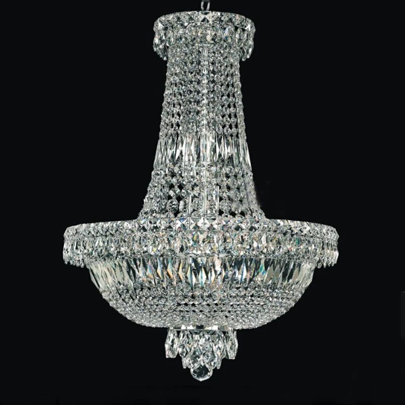 Moderne Kristallen Kroonluchter Licht Chrome Kristallen Kroonluchter Traditionele Kroonluchter Lichtpunt (Chrome Lamp body...
