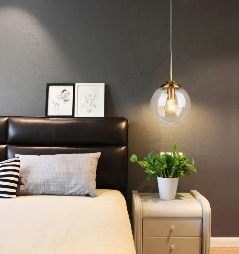 Moderne LED glazen bol plafond hanglampen - Slaapkamer Nachtkastje en Woonkamer Home Décor verlichting ATY Home Decor