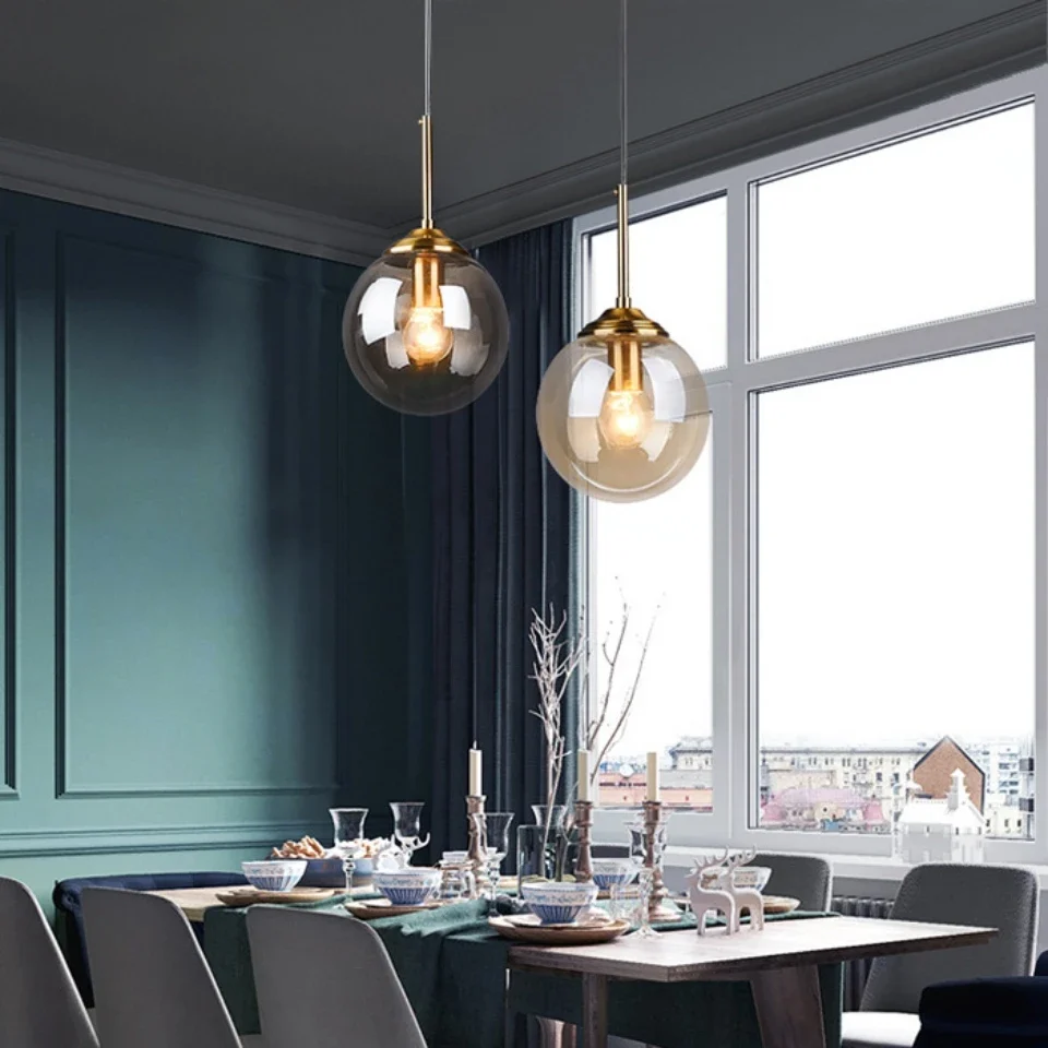 Moderne LED glazen bol plafond hanglampen - Slaapkamer Nachtkastje en Woonkamer Home Décor verlichting ATY Home Decor