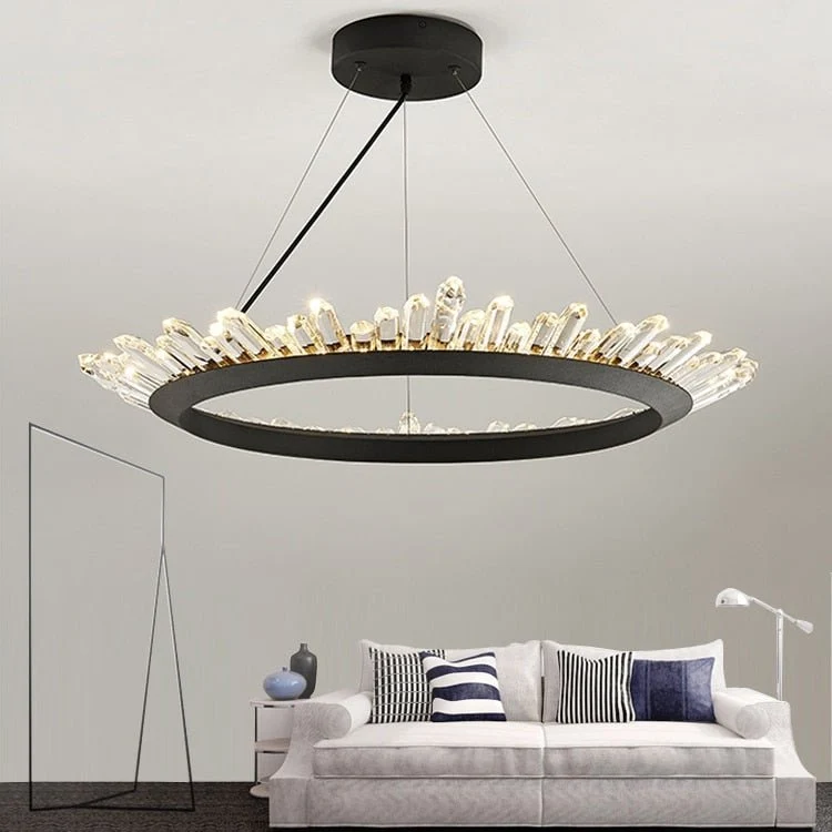 Nieuwe Korte Ontwerp Kristallen Kroonluchter Moderne Verlichting Voor Woonkamer Eetkamer Lustre Crystal Lampadari LED Lich...