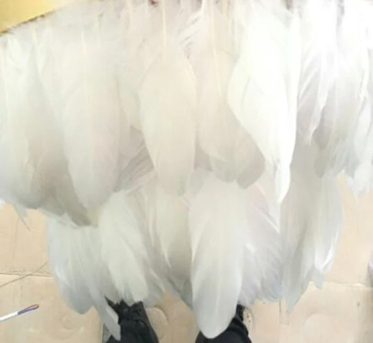 Nordic Feather Suspension Hanglamp Romantische Fairy Feather Hanglamp INS Feather Loft Plafond Opknoping Verlichting: ATY...