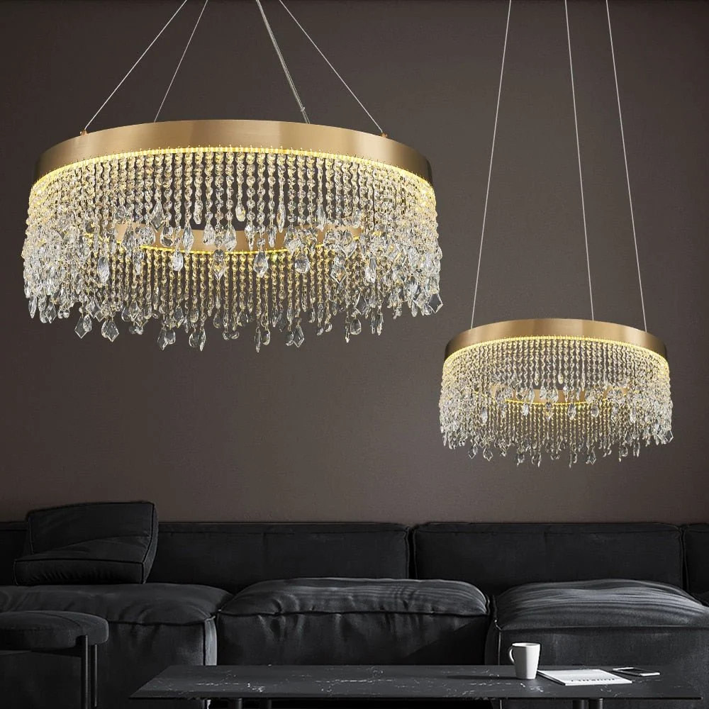 Ronde Ovale Rechthoekige Kroonluchter Voor Woonkamer Slaapkamer Diameter ATY Home Decor