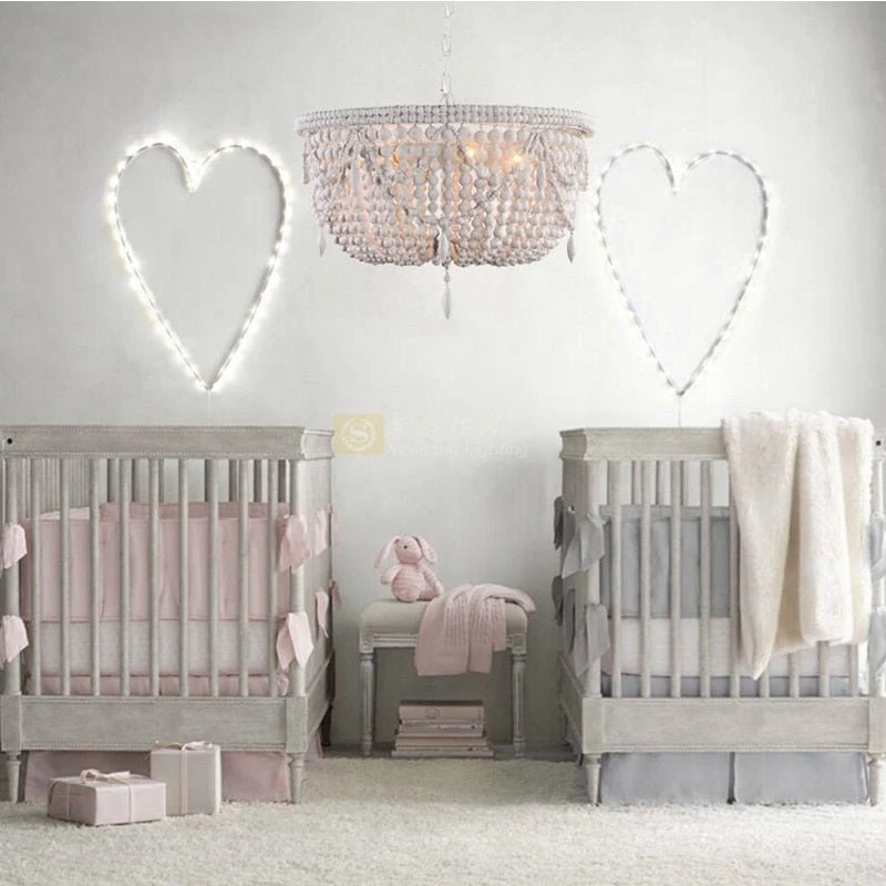 Verlichting Retro Kroonluchters Hout Kraal Kroonluchter Licht Kinderkamer Slaapkamer Prinses Kamer Kroonluchter Home Verli...