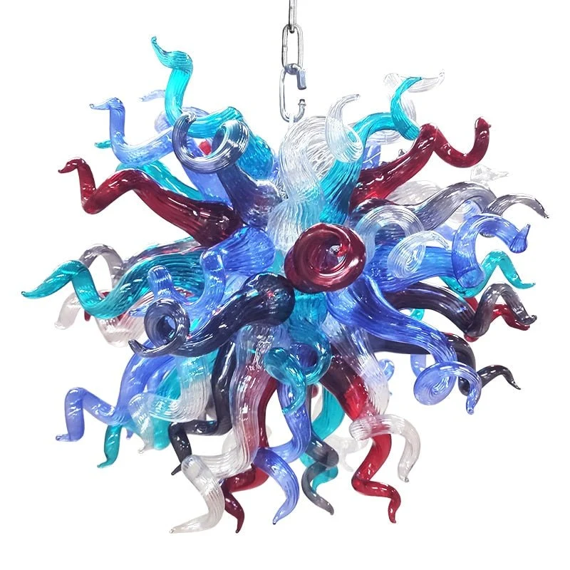 Vintage Glazen Kroonluchters Creatief Design Lampen Handgeblazen Glazen Kroonluchter Licht voor Woonkamer ATY Home Decor