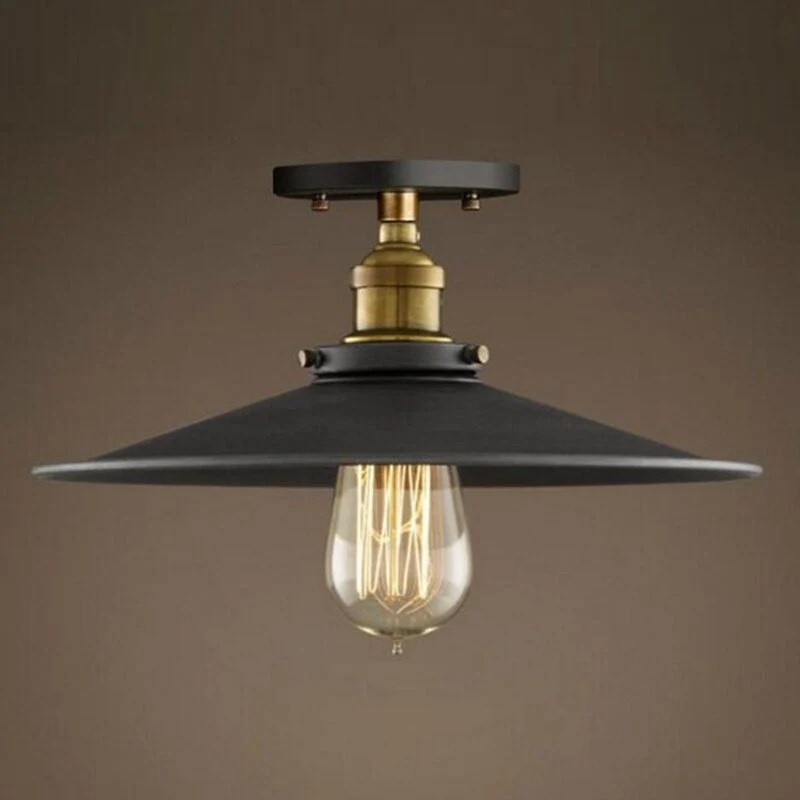 Vintage Plafondverlichting Retro Ijzeren Plafond Decoratieve Lamp Verlichting Voor Balkon Gang Thuis Keuken Decoraties ATY...