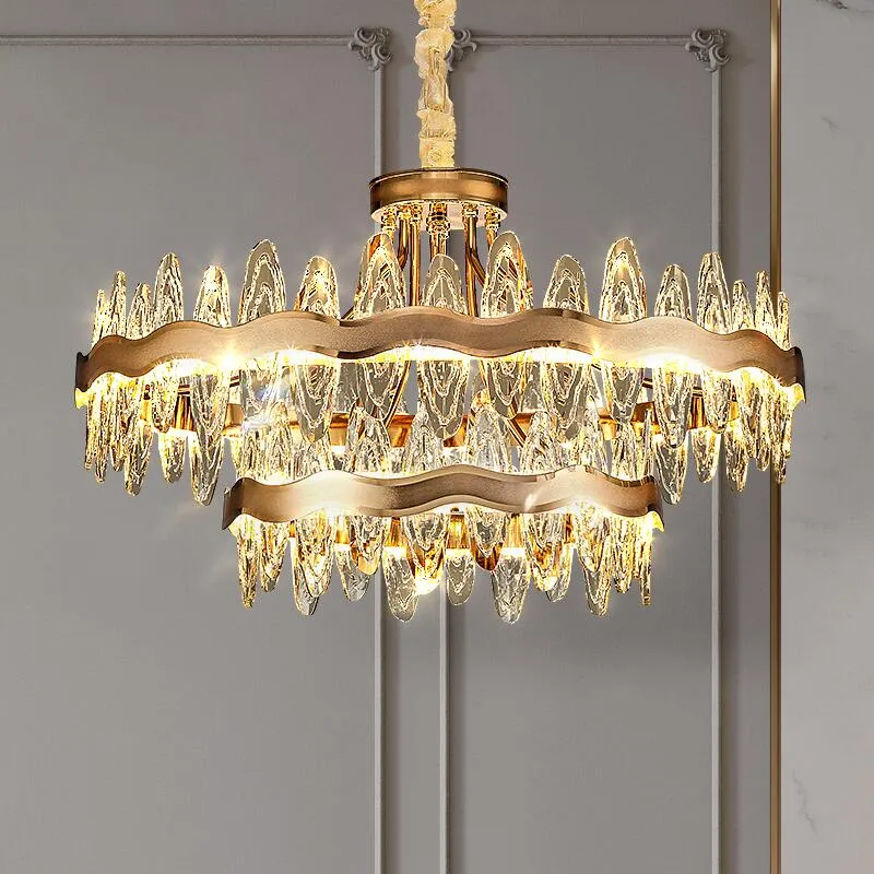 Woonkamer Luxe Moderne Kristallen Kroonluchters Keukeneilandlamp Diameter ATY Home Decor