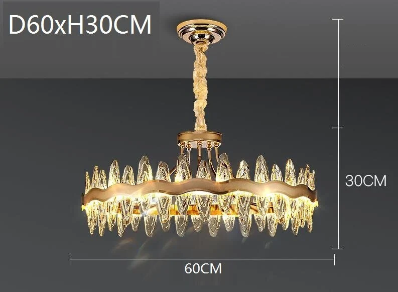 Woonkamer Luxe Moderne Kristallen Kroonluchters Keukeneilandlamp Diameter ATY Home Decor