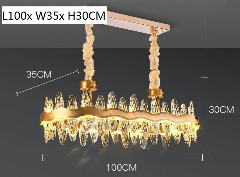 Woonkamer Luxe Moderne Kristallen Kroonluchters Keukeneilandlamp Diameter ATY Home Decor
