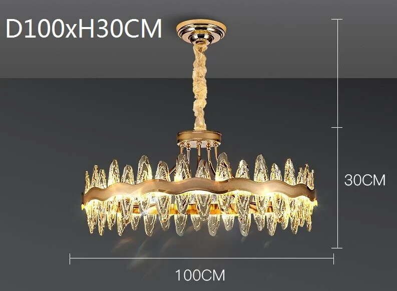 Woonkamer Luxe Moderne Kristallen Kroonluchters Keukeneilandlamp Diameter ATY Home Decor