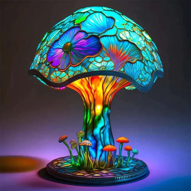 AuraLume Lamp - Betoverend Glas Ontwerp | Magische Sfeer