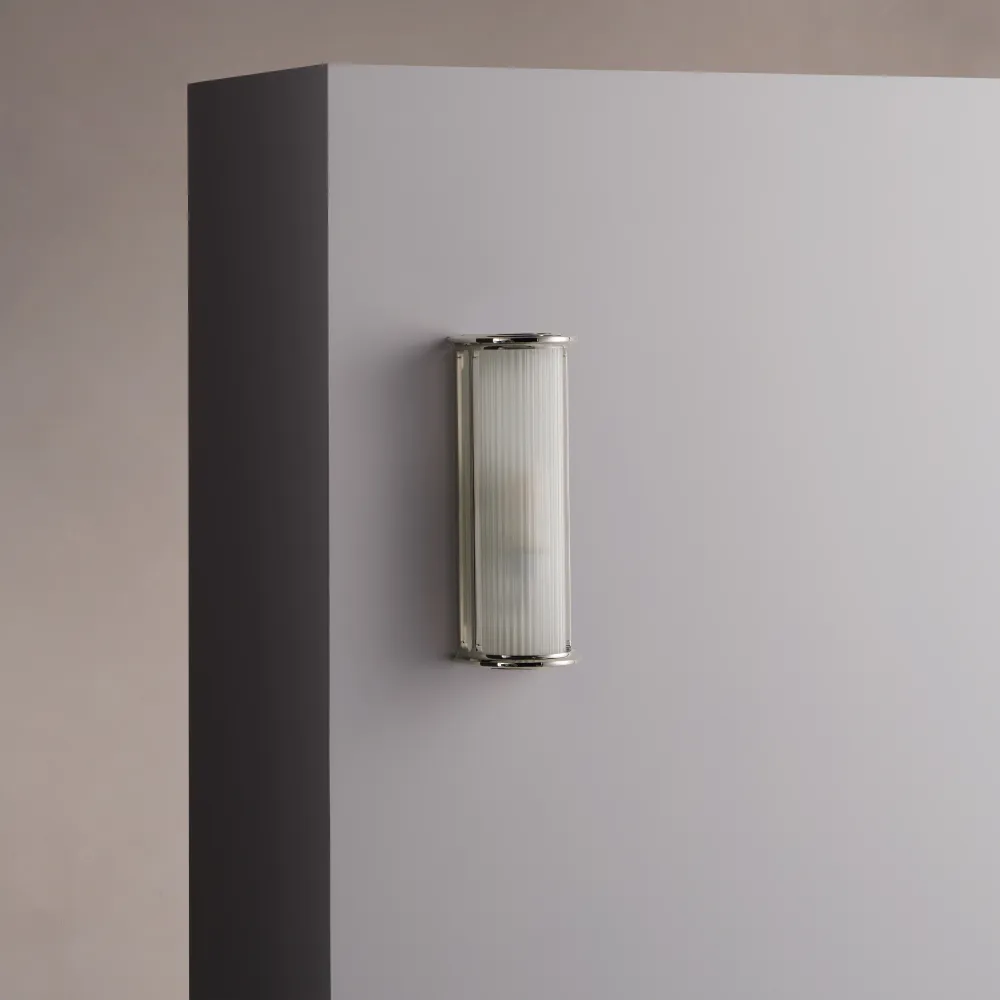 Bank Kleine Wandlamp - Gepolijst Nikkel