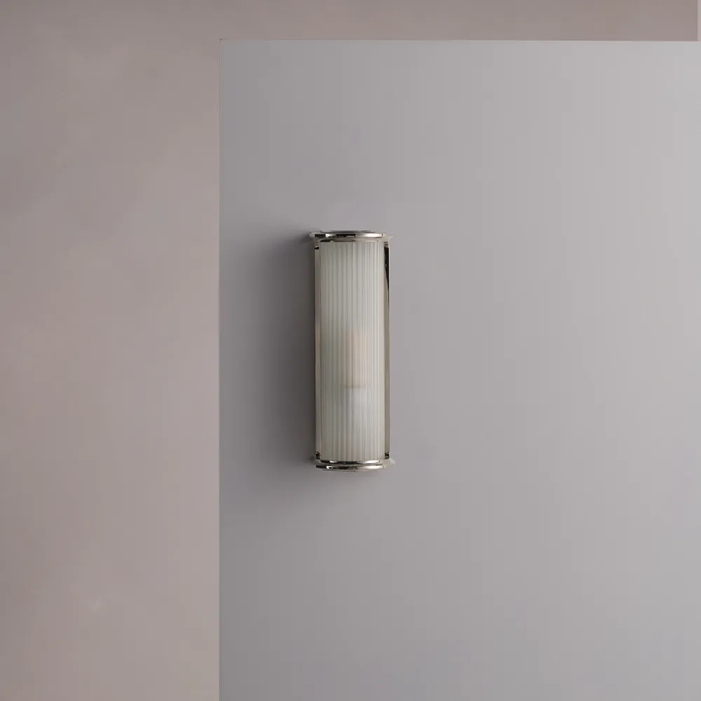 Bank Kleine Wandlamp - Gepolijst Nikkel
