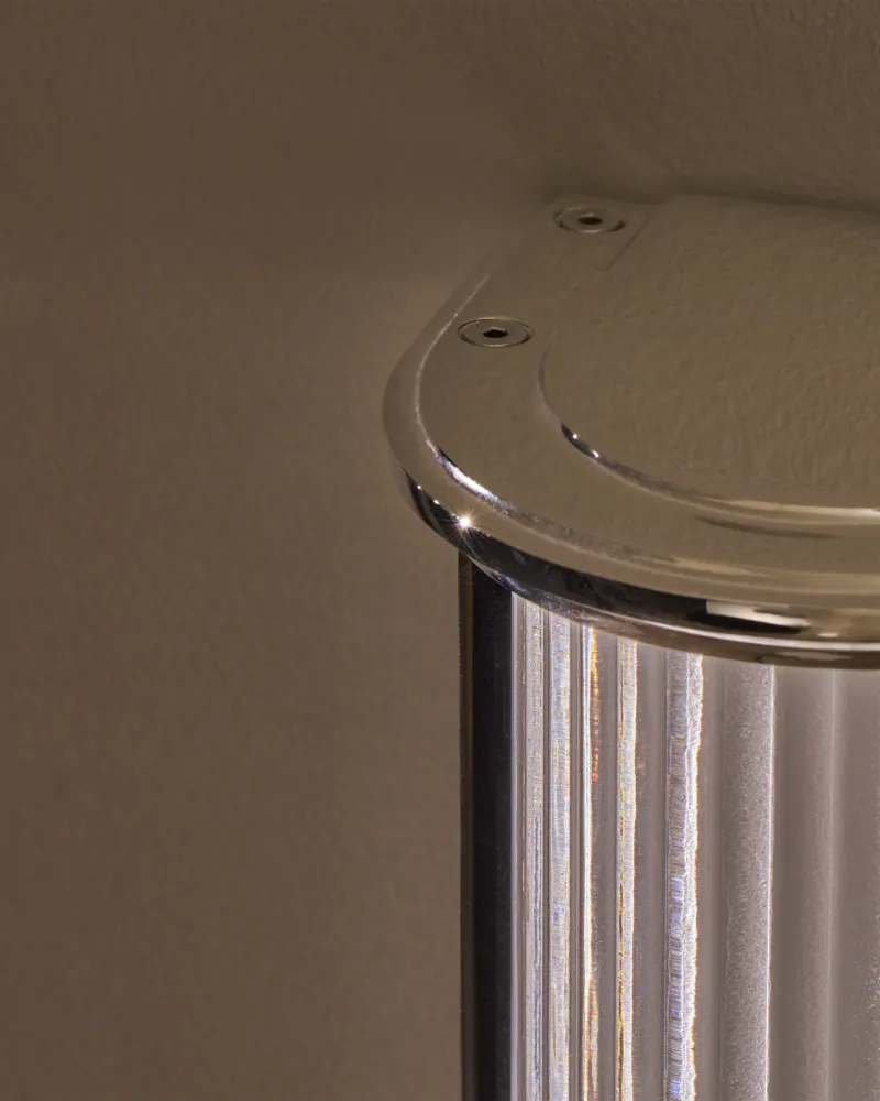 Bank Kleine Wandlamp - Gepolijst Nikkel
