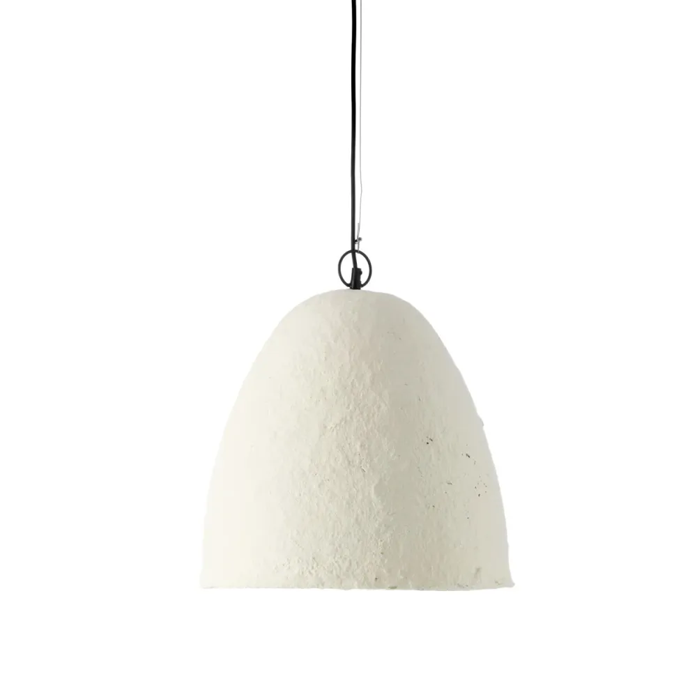 Papier-maché hanglamp Savana wit 40 cm Bazar Bizar Antwerp
