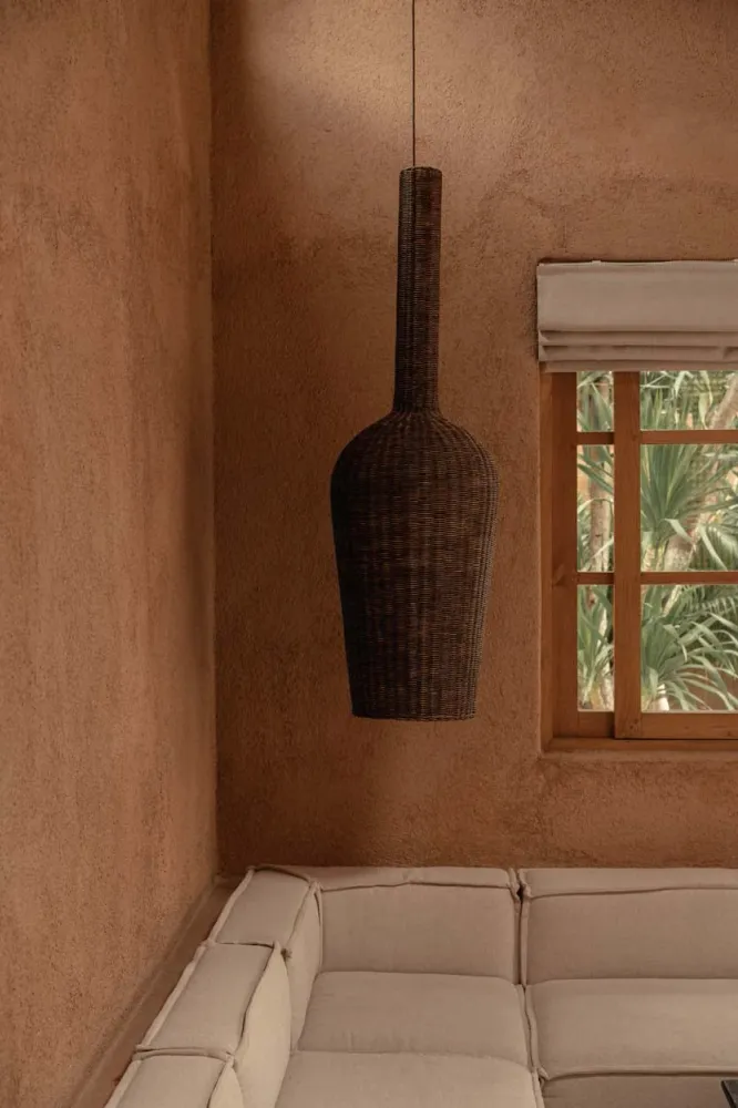 Rotan hanglamp Amphora 50 cm Bazar Bizar Antwerp