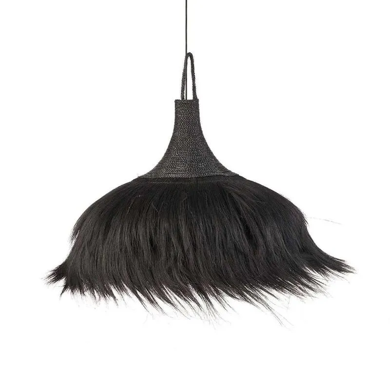 Mendonggras hanglamp Makiki zwart 100 cm Bazar Bizar