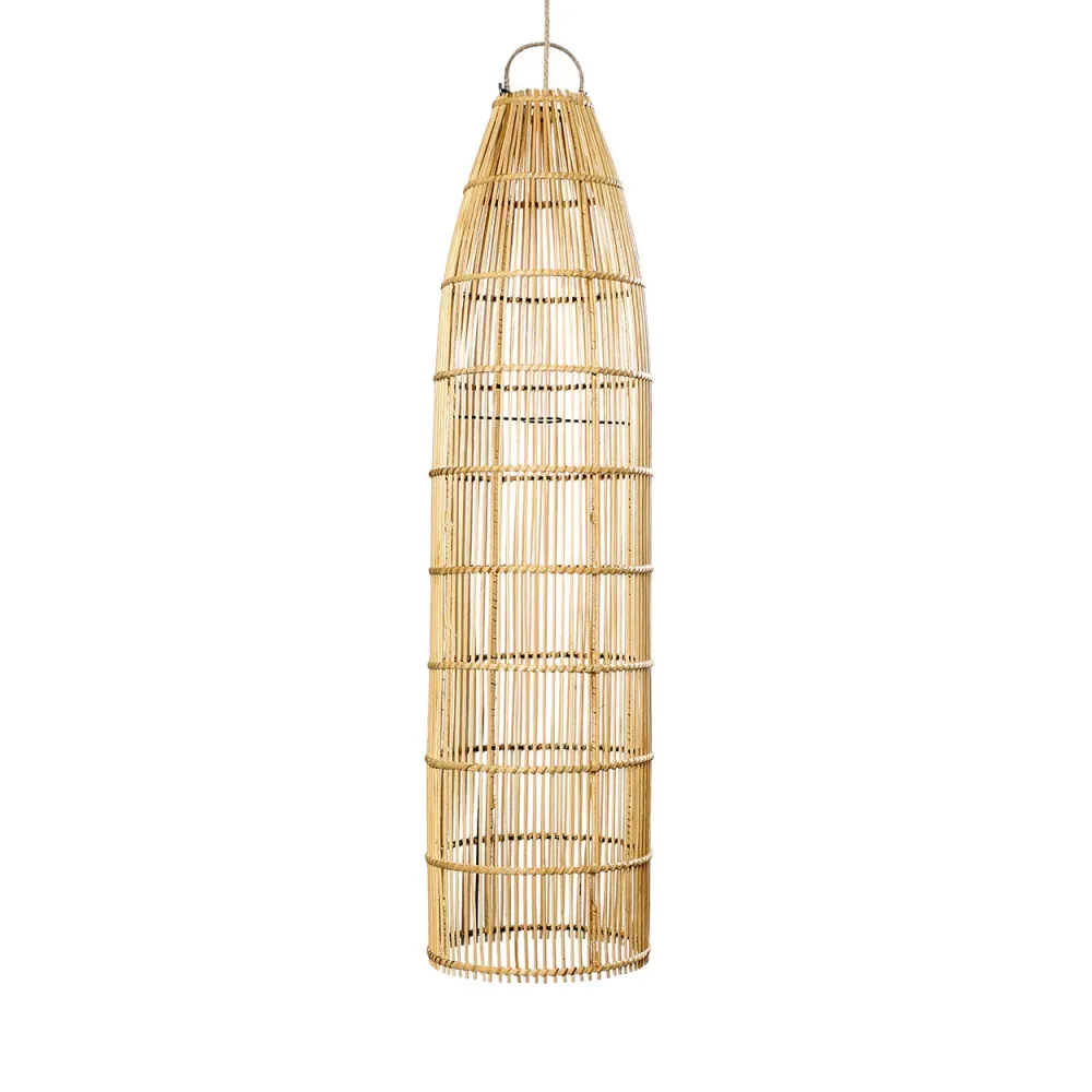 Rotan lampenkap Fish Trap naturel Bazar Bizar
