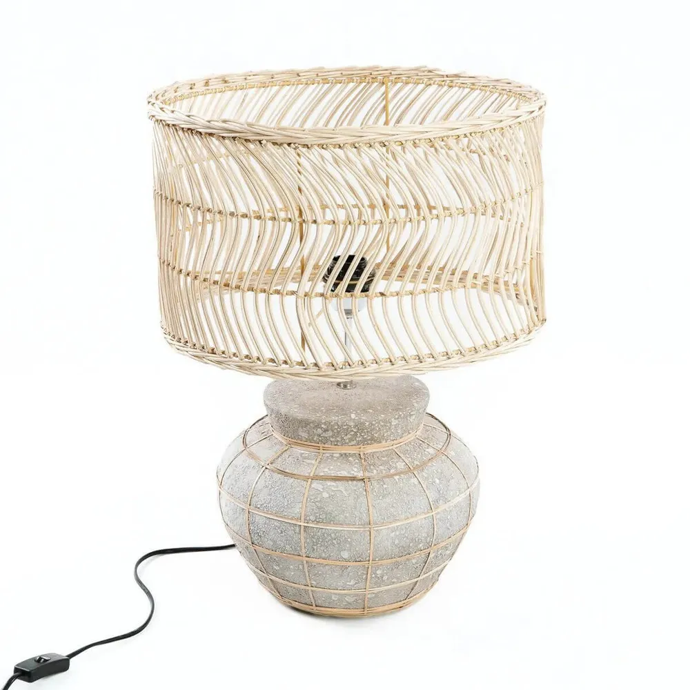Rotan tafellamp Kythira Bazar Bizar