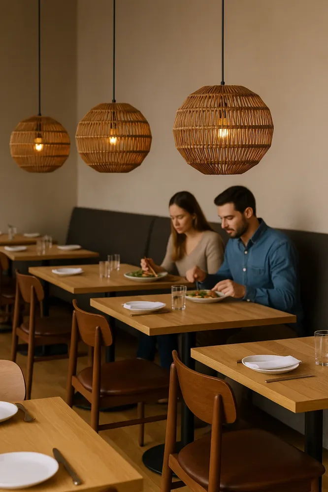 Belvivere Banda Aura - Handgemaakte Rotan Hanglamp
