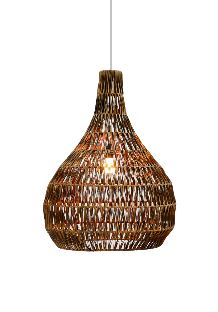 Belvivere Banda Tria Wicker - Puur ambachtelijk Handgevlochten Rotan Hanglamp