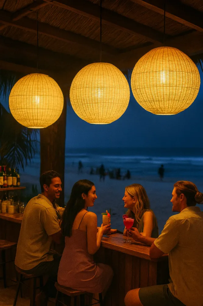 Belvivere Oasis Globe - fijnmazig ambachtelijk vlechtwerk lamp