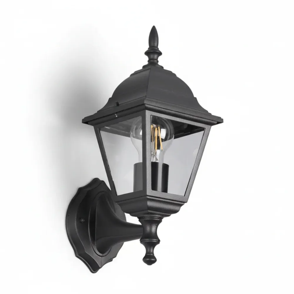 Klassieke zwarte Aluminium LED buitenlamp Alicia BES-LED