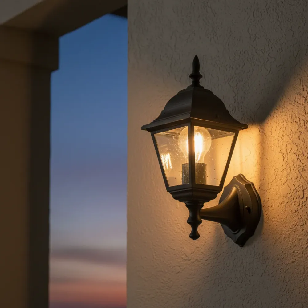 Klassieke zwarte Aluminium LED buitenlamp Alicia BES-LED