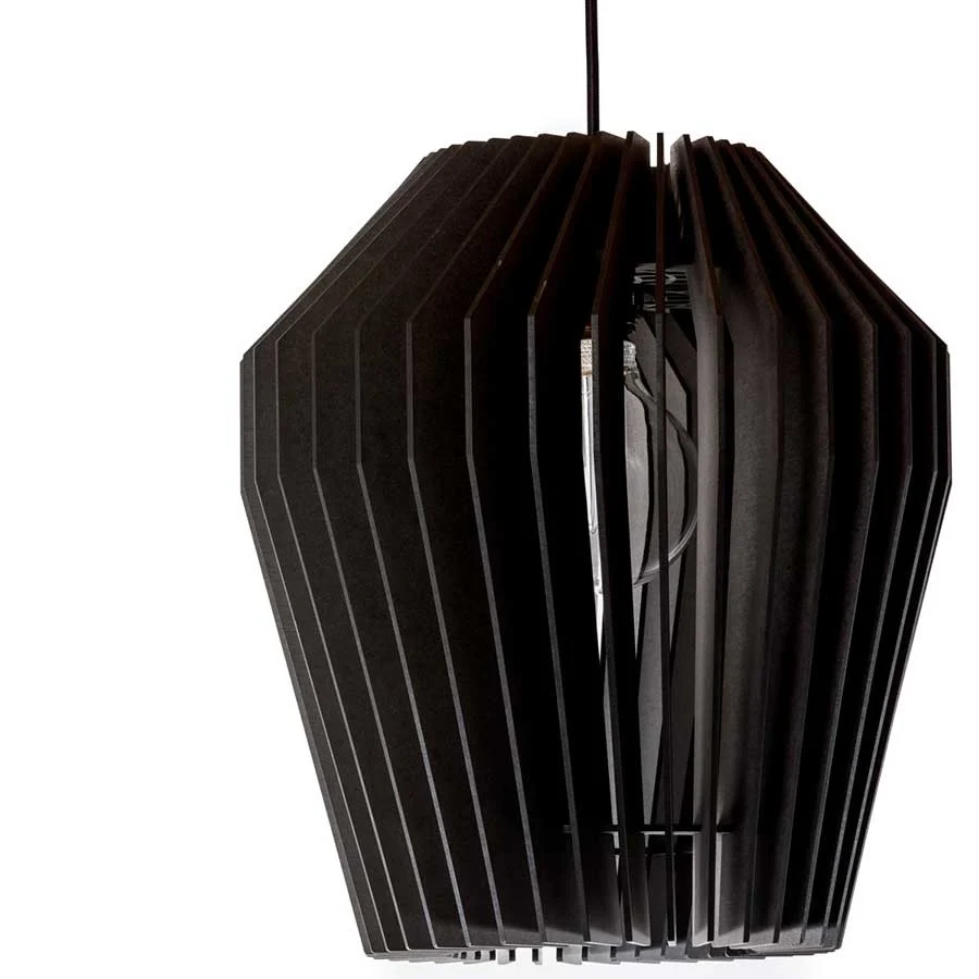 Blij Design hanglamp Corner - 1 lichts - 32 x 135 cm - zwart