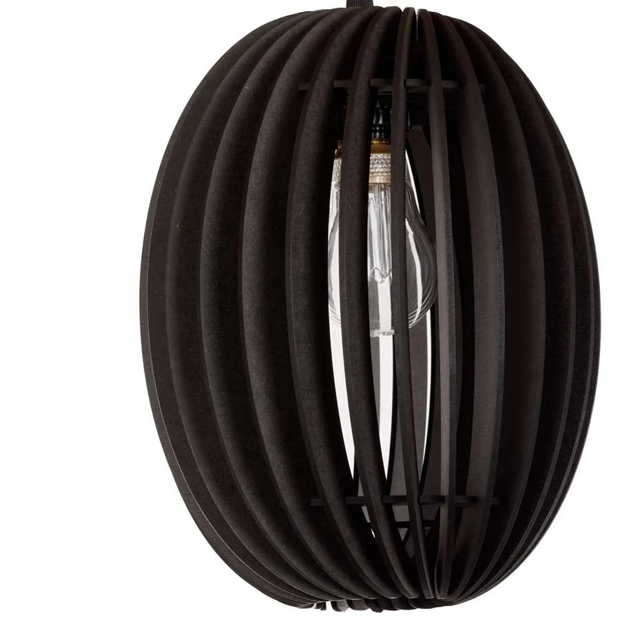 Blij Design hanglamp Swan - 1 lichts - 21 x 135 cm - zwart